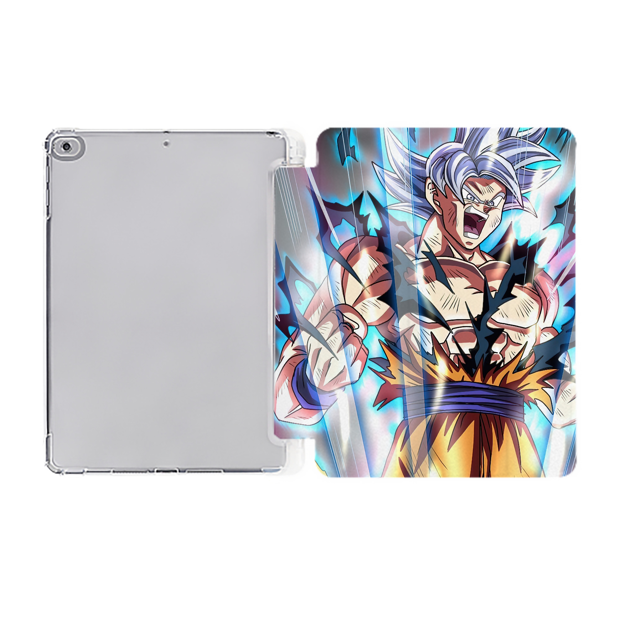 （画像用） ドラゴンボール DRAGON BALL IPad ケース ペン収納付き 三つ折りスタンド PUレザー×シリコン 対応機種9.5/10.5/10.9インチ